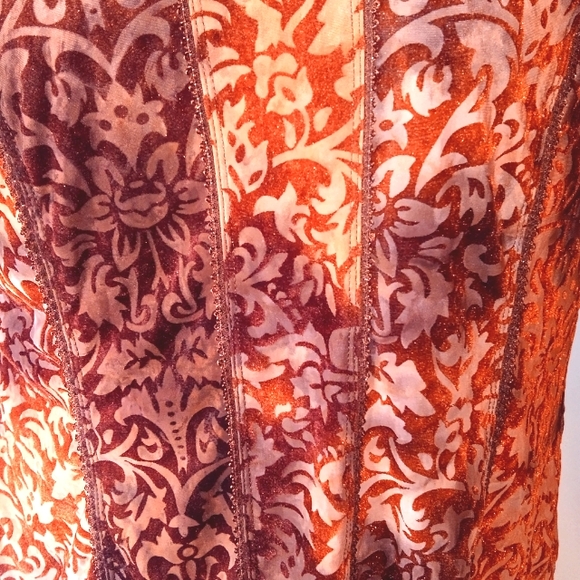 EUC CATO WOMENS 3/4 SLEEVE PULL OVER TOP SIZE XL BEAUTIFUL FALL COLORS - Picture 3 of 6